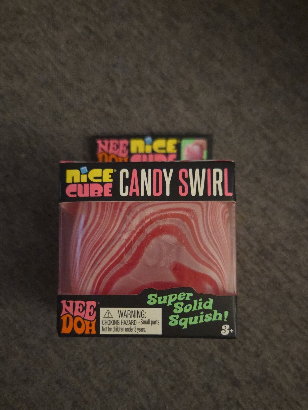 Needoh Nice Cube Candy Swirl Pink Schylling Nee Doh Squish Squeeze